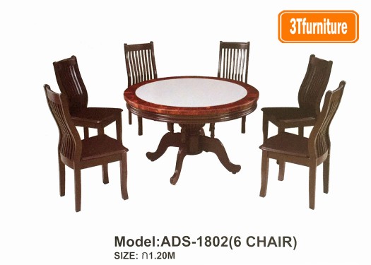 โต๊ะอาหารหน้าหินอ่อน ADS-1802 โต๊ะอาหารหน้าหินอ่อน ADS-1802